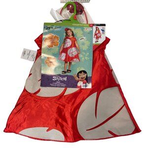 Disney Lilo & Stitch Toddler Costume Dress & Headband 2T Red Leaf NWTDescription